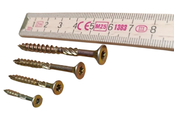 Sada skrutiek do dreva TORX pozink 340ks – mix rozmerov 3,5×30 až 5×60, 340 ks