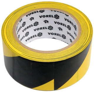 Varovacia páska samolepiaca čierno-žltá 48 mm x 33 m PVC VOREL