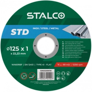 Rezný kotúč 125x1 mm nerez/kov STALCO