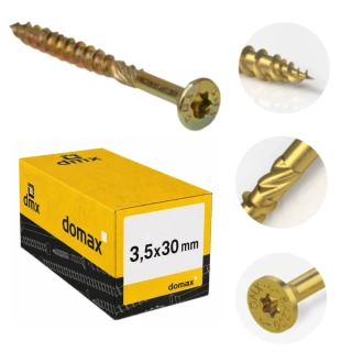 3,5x30mm 200ks Skrutky do dreva CS - zápustná hlava TORX Domax