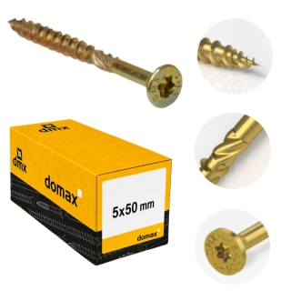 5x50mm 200ks Skrutky do dreva CS - zápustná hlava TORX Domax