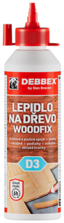 Lepidlo na drevo D3 250g WOODFIX DEBBEX